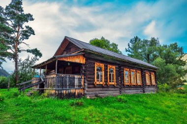 G. I. Gurkin'in Malikanesi. Atmos, Gorny Altay, Sibirya, Rusya Federasyonu