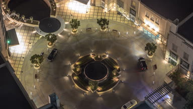 Gece timelapse güzel şehir ile Dubai trafik