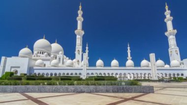 Şeyh Zayed, Birleşik Arap Emirlikleri 'nin başkenti Abu Dabi' deki Büyük Cami zaman atlaması.