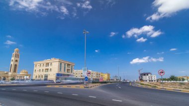 Cityscape Ajman Villa hazır ve constroction timelapse altında. Ajman Emirliği Ajman, Birleşik Arap Emirlikleri başkentidir. 4k
