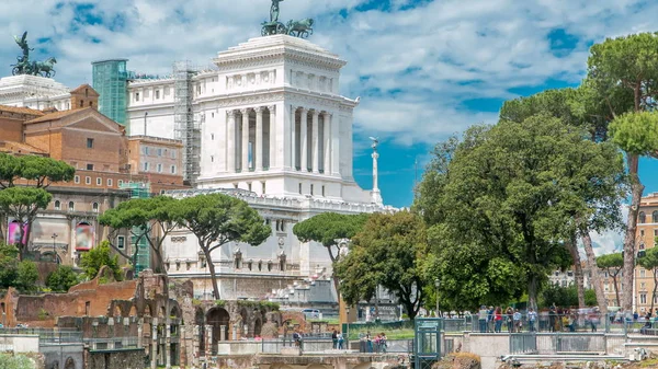 Rome Italy Ancient Roman Forum Timelapse Unesco World Heritage Site — Stock Photo, Image