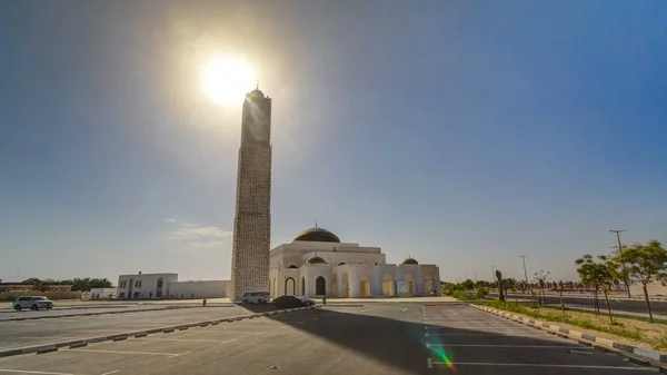 Диск Вулиці Аджман Timelapse Hyperlapse Нічний Час Вогнями Аджман Столиця — стокове фото