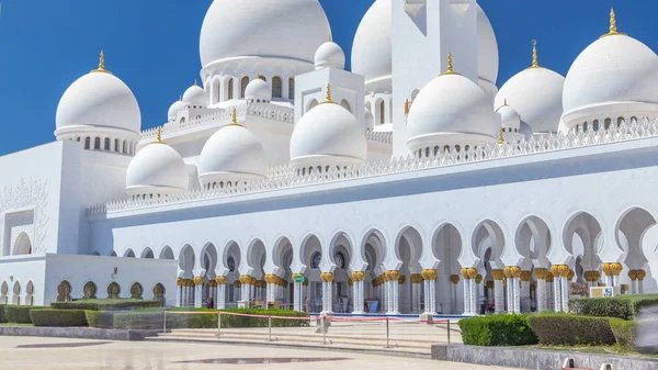Timelapse Gran Mezquita Sheikh Zayed Abu Dhabi Capital Los Emiratos — Foto de Stock