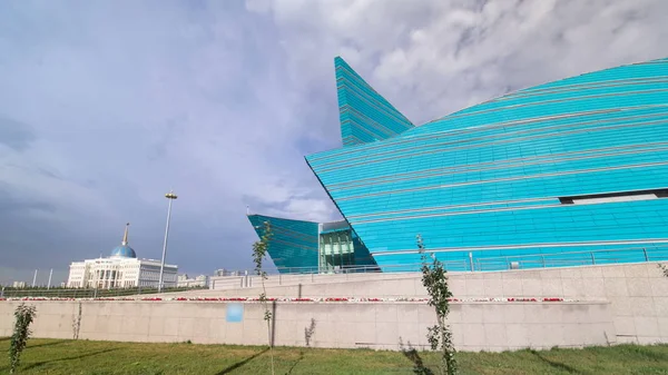 Astana Kazakhstan Julio 2016 Kazajstán Central Concert Hall Timelapse Hyperlapselocated —  Fotos de Stock