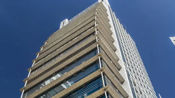 Dubai Uae Jan 2016 Timelapse View Skyscrapers Residential Buildings Jumeirah — Stock Photo, Image