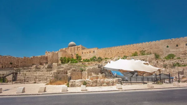 Aqsa Moschea Timelapse Hyperlapse Terzo Posto Più Sacro Islam Gerusalemme — Foto Stock