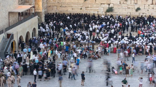 Jerusalem Israel Circa July 2016 Religious Jews Sunset Prayer Service — Stock Photo, Image
