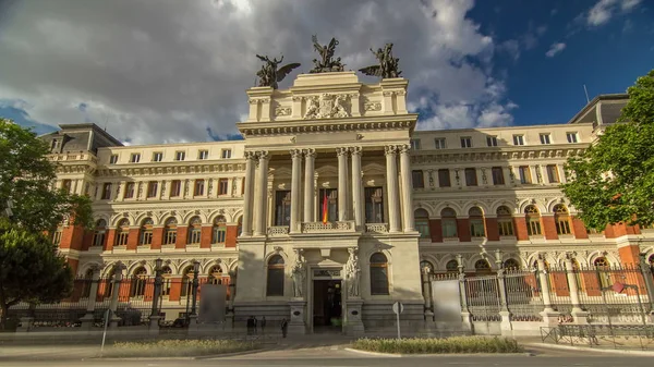 Bela Fachada Palácio Governo Edifício Ministério Agricultura Ministério Agricultura Timelapse — Fotografia de Stock