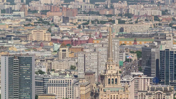 Vue Panoramique Depuis Les Gratte Ciel Complexe Affaires Moscou City — Photo