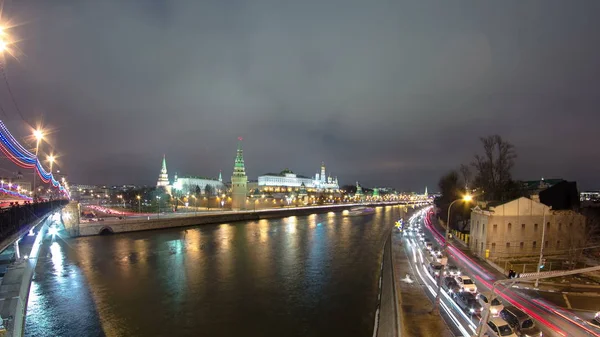 Москва Россия Большой Каменный Большой Каменный Мост Вид Моста Московский — стоковое фото