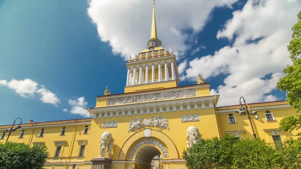 Iperlasso Temporale Della Costruzione Dell Ammiragliato Busto Gorchakov Giardino Aleksandrovsky — Foto Stock