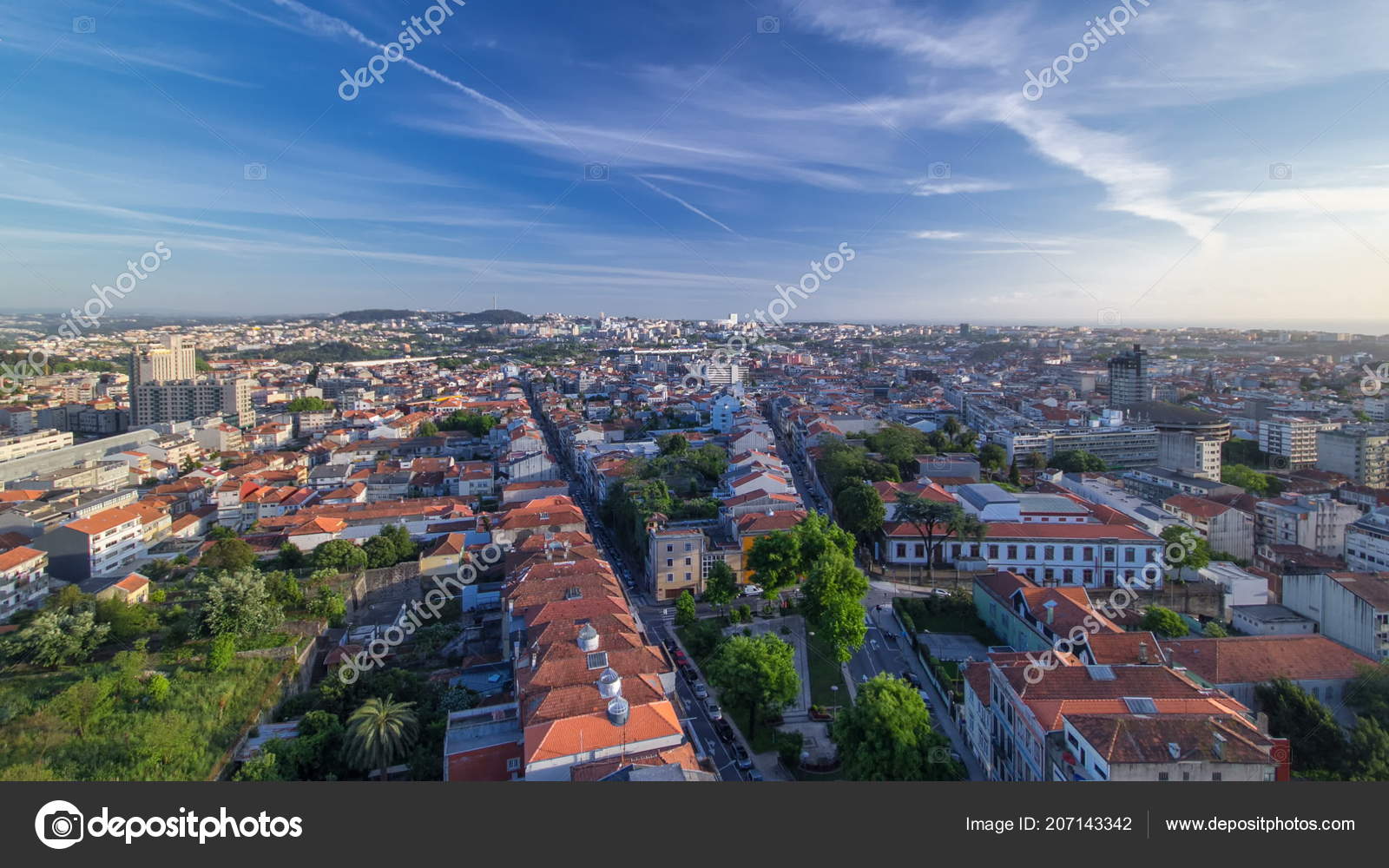 Vue Panoramique Sur Vieille Ville Toits Porto Sur Timelapse