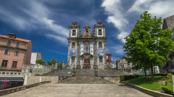 Chiesa Sant Ildefonso Timelapse Iperlasso Igreja Santo Ildefonso Edificio Del — Foto Stock