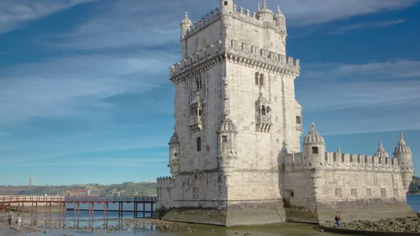 Belem Tower Opevněná Věž Nachází Civilním Farnosti Santa Maria Belem — Stock fotografie