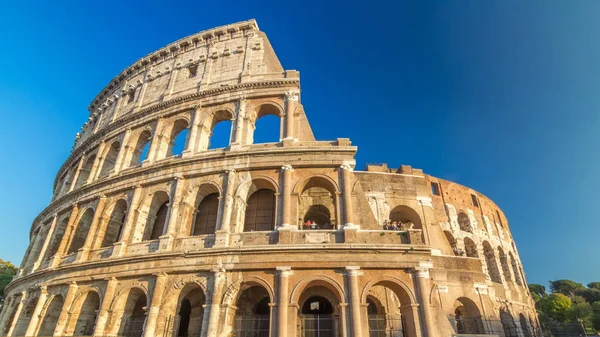 Mnoho Turistů Kteří Navštíví Colosseum Nebo Kolosea Timelapse Hyperlapse Také — Stock fotografie