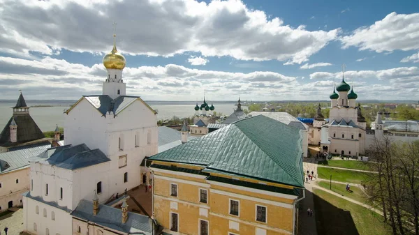 Vista Dall Alto Della Chiesa Della Resurrezione Altre Chiese Rostov — Foto Stock
