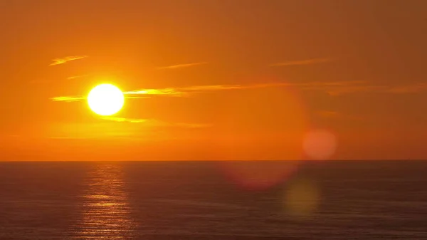 Belo Pôr Sol Acima Mar Negro Sochi Timelapse — Fotografia de Stock