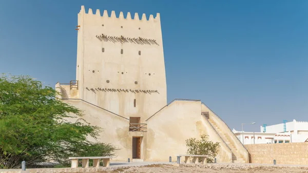 Barzan Kuleleri Zaman Çizelgesi Doha Yakınlarındaki Umm Salal Mohammed Gözetleme — Stok fotoğraf