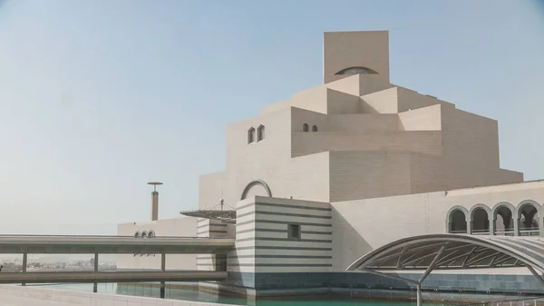 Doha Qatar Circa Ene 2018 Timelapse Del Museo Arte Islámico — Foto de Stock