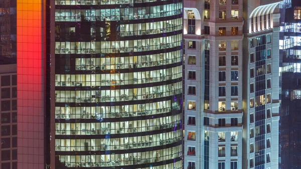 Ramen Timelapse Van Multi Verdiepingen Tellende Gebouw Van Glas Staal — Stockfoto