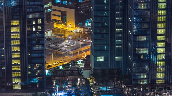 Zona West Bay Dall Alto Doha Timelapse Qatar Grattacieli Moderni — Foto Stock