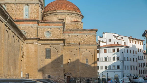 Basilica San Lorenzo Basilica San Lorenzo Timelapse Firenze Città Chiesa — Foto Stock