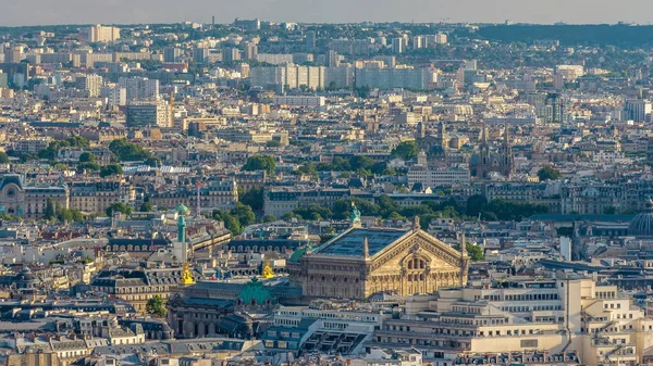Πανόραμα Της Timelapse Παρίσι Γαλλία Άποψη Από Την Ιερή Καρδιά — Φωτογραφία Αρχείου