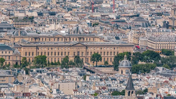 Paris Yukarıdaki Ufuk Çizgisi Zaman Çizelgesinden Görünüyor Avrupa Megapolis Sanat — Stok fotoğraf