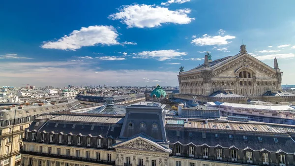 Вид Зверху Palais Або Оперу Гарньє Національна Музична Академія Timelapse — стокове фото