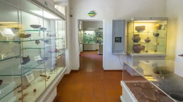 Museo Di Villa Ferrajoli w hyperlapse timelapse piękne miasta Albano Laziale, Włochy — Wideo stockowe