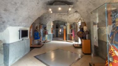 Museo Di Villa Ferrajoli güzel kasaba Albano Laziale timelapse hyperlapse, İtalya