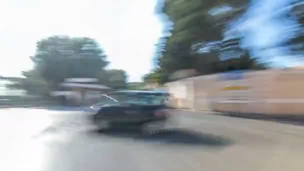 Rue typique médiévale étroite dans la belle ville d'Albano Laziale hyperlapse timelapse, Italie — Video