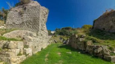 Anfiteatro Severiano içinde güzel kasaba Albano Laziale timelapse hyperlapse, İtalya