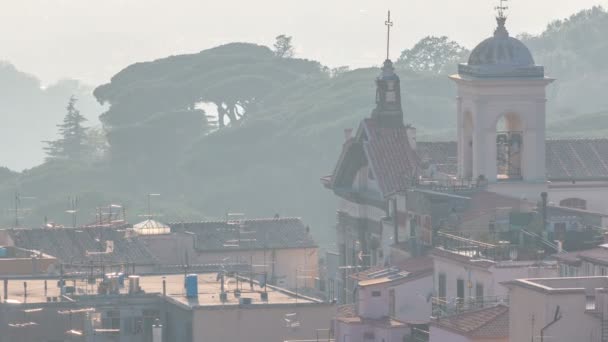 Duomo di San Pancrazio Martire w timelapse piękne miasta Albano Laziale, Włochy — Wideo stockowe