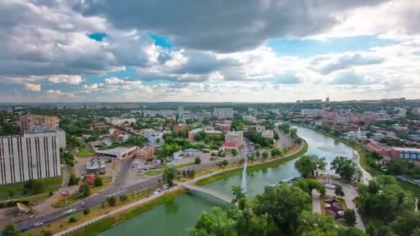 Kharkiv ville d'en haut timelapse. Ukraine .