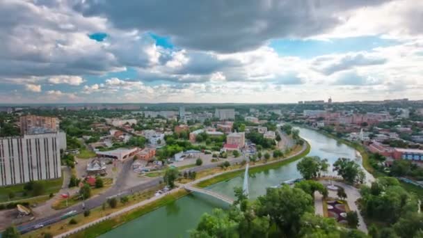 Cidade de Kharkiv de cima timelapse. Ucrânia . — Vídeo de Stock