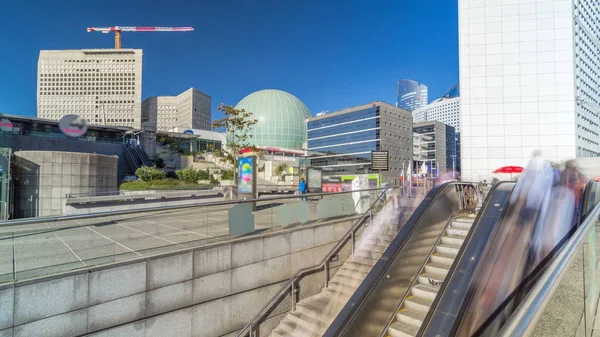 Paris França Circa Junho 2018 Panorama Defence Timelapse Hyperlapse Business — Fotografia de Stock