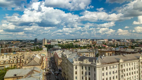 Kharkiv City Timelapse Aerial View City Center Residential Districts Ukraine — Stock Photo, Image