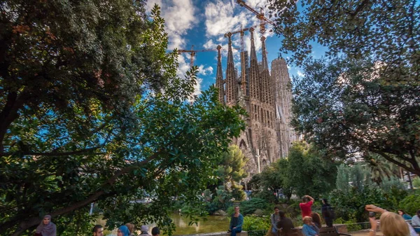 Barcelona Spain Circa October 2018 Sagrada Familia Large Roman Catholic — Stock Photo, Image