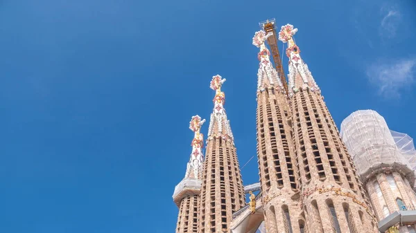 Oben Auf Der Sagrada Familia Einer Großen Römisch Katholischen Kirche — Stockfoto