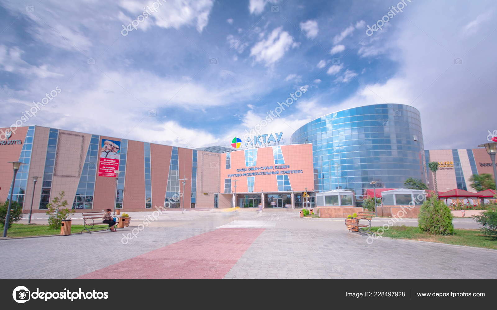 Shopping Mall Aktau Timelapse Hyperlapse Blue Cloudy Sky Summer Day Stock Editorial Photo C Neiezhmakov Shopping Mall Aktau Timelapse Hyperlapse Blue Cloudy Sky Summer Day Stock Editorial Photo C Neiezhmakov