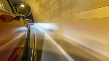  ar, gece sokakları timelapse hyperlapse drivelapse, hızlı hızlı hareket ediyor.