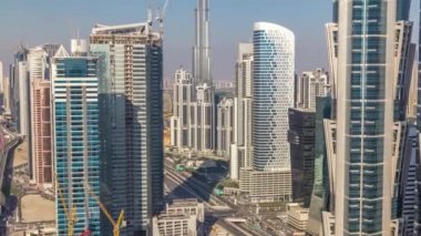 Jbr timelapse - Jumeirah Beach Residence Dubai, Suudi Arabistan, kumsalda gün batımı görünümü