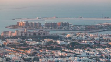 Dubai adam havadan görünümü Daria Island, Dubai, Birleşik Arap Emirlikleri yaptı