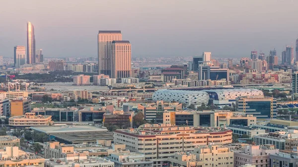 Vista aérea del barrio de Deira con edificios típicos timela —  Fotos de Stock