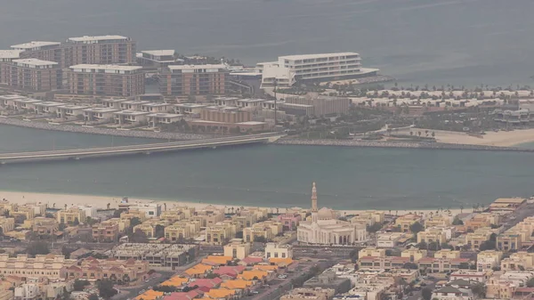 Aerial view of Dubai man made Daria Island, Dubai, United Arab Emirates — Stock Photo, Image