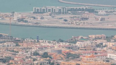 Dubai adam havadan görünümü Daria Island, Dubai, Birleşik Arap Emirlikleri yaptı