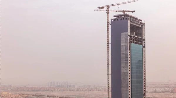 Appartamenti e uffici residenziali a Jumeirah lago torri quartiere timelapse a Dubai — Foto Stock