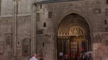 St. Stephens Katedrali gece zaman atlaması, Avusturya Viyana Katolik Başpiskoposluğu 'nun ana kilisesi.