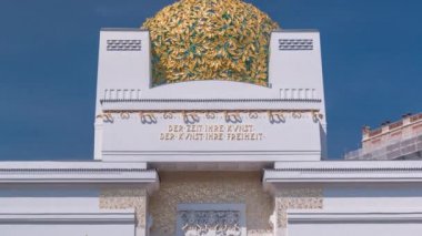 Secession Binası zaman çizelgesi, sergi salonu. Viyana, Avusturya.